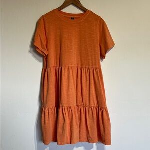 Old Navy Coral T-Shirt Dress